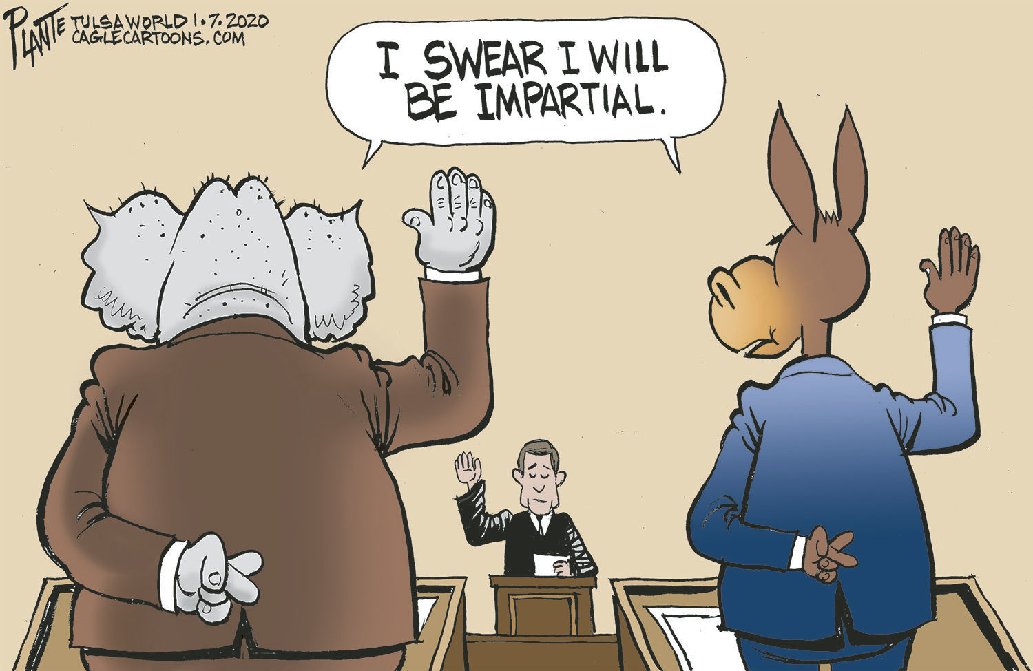 Bruce Plante Cartoon: The Senate Oath